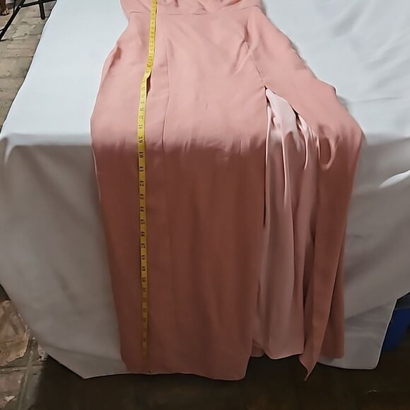 NWT Dessy Collection Desert Rose Crepe Open Back maxi Gown size 4 - Picture 14 of 14